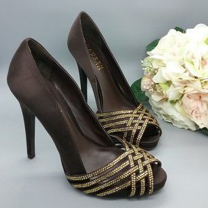 LAUREN Ralph Lauren Satin Embellished Pumps